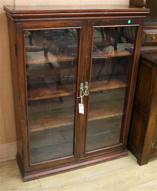 A late Victorian two door cabinet W.84cm